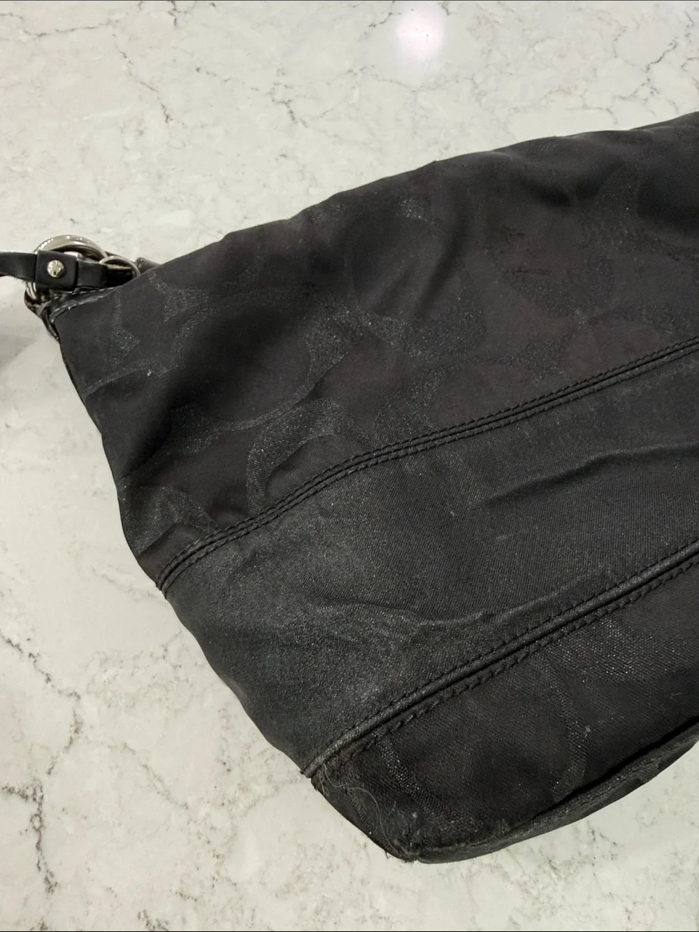Coach black signature